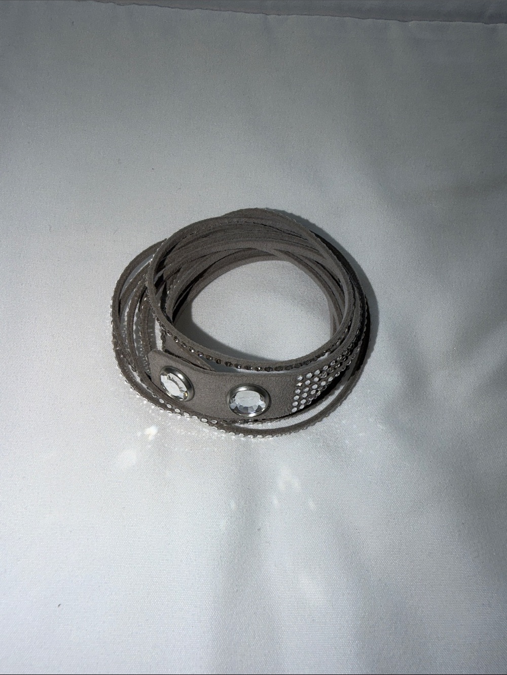 Swarovski Gray Crystal Wrap Bracelet